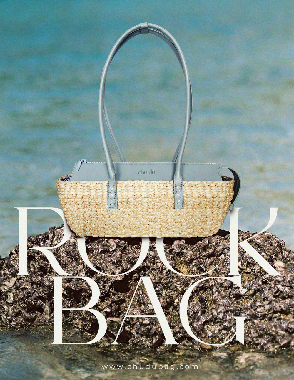 Handmade Rock Bag – Sustainable Water Hyacinth Shoulder With Cowhide Leather Strap For Women
