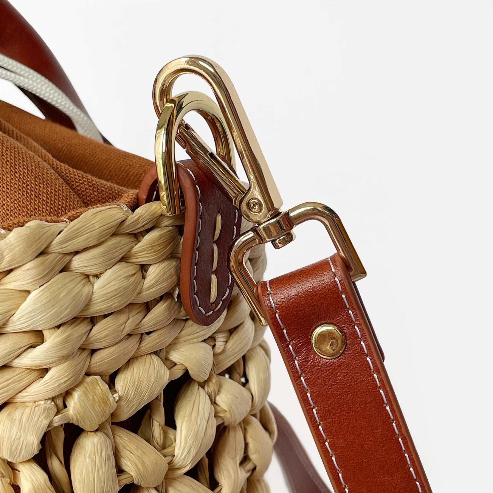 Handmade Medium Little Joy Bag – Sustainable Water Hyacinth Crossbody With Cowhide Leather Strap For Women