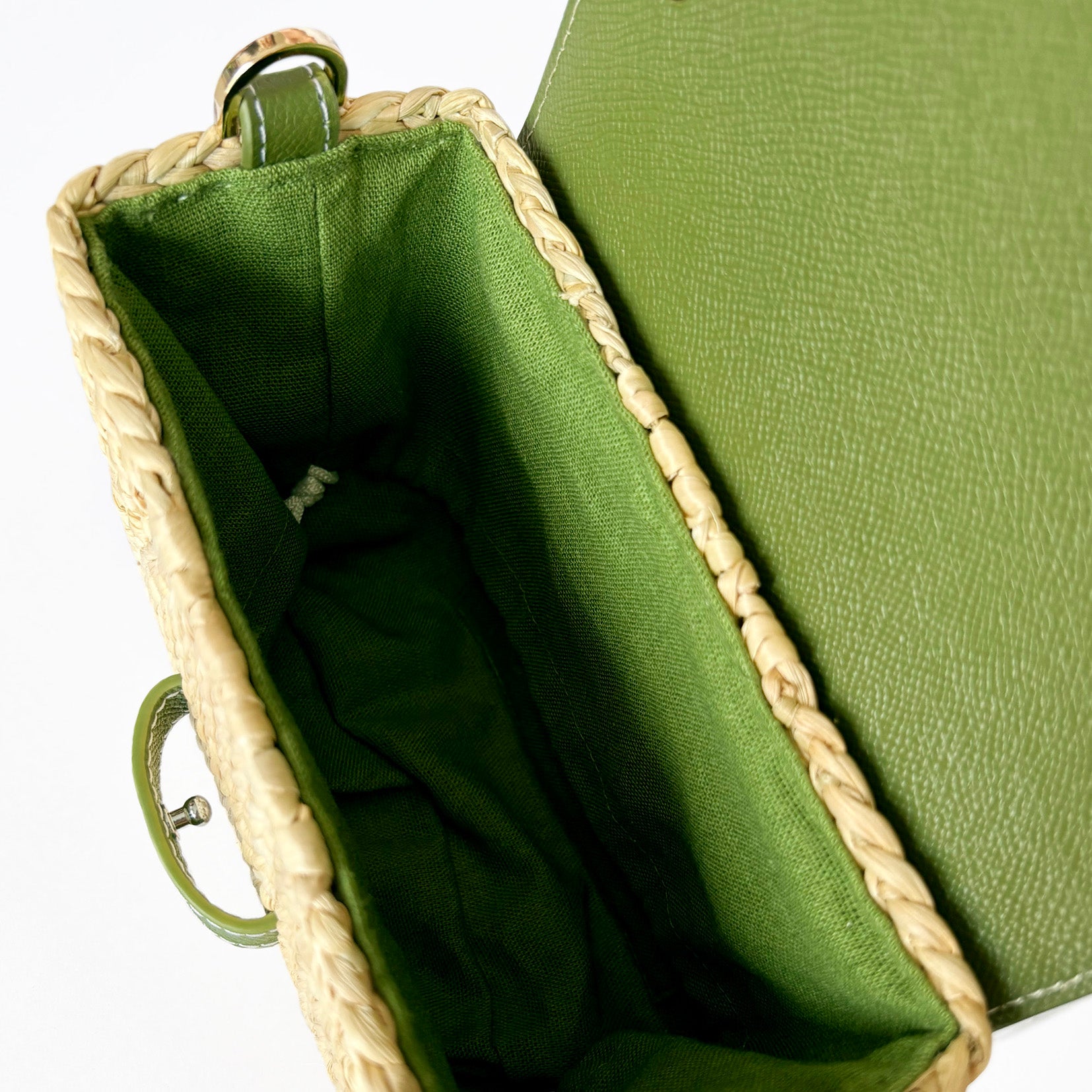 Eco-Friendly Hyacinth Tote – Handmade Straw Bag with Leather Handle | Unique Gift for Her | Small Little Joy