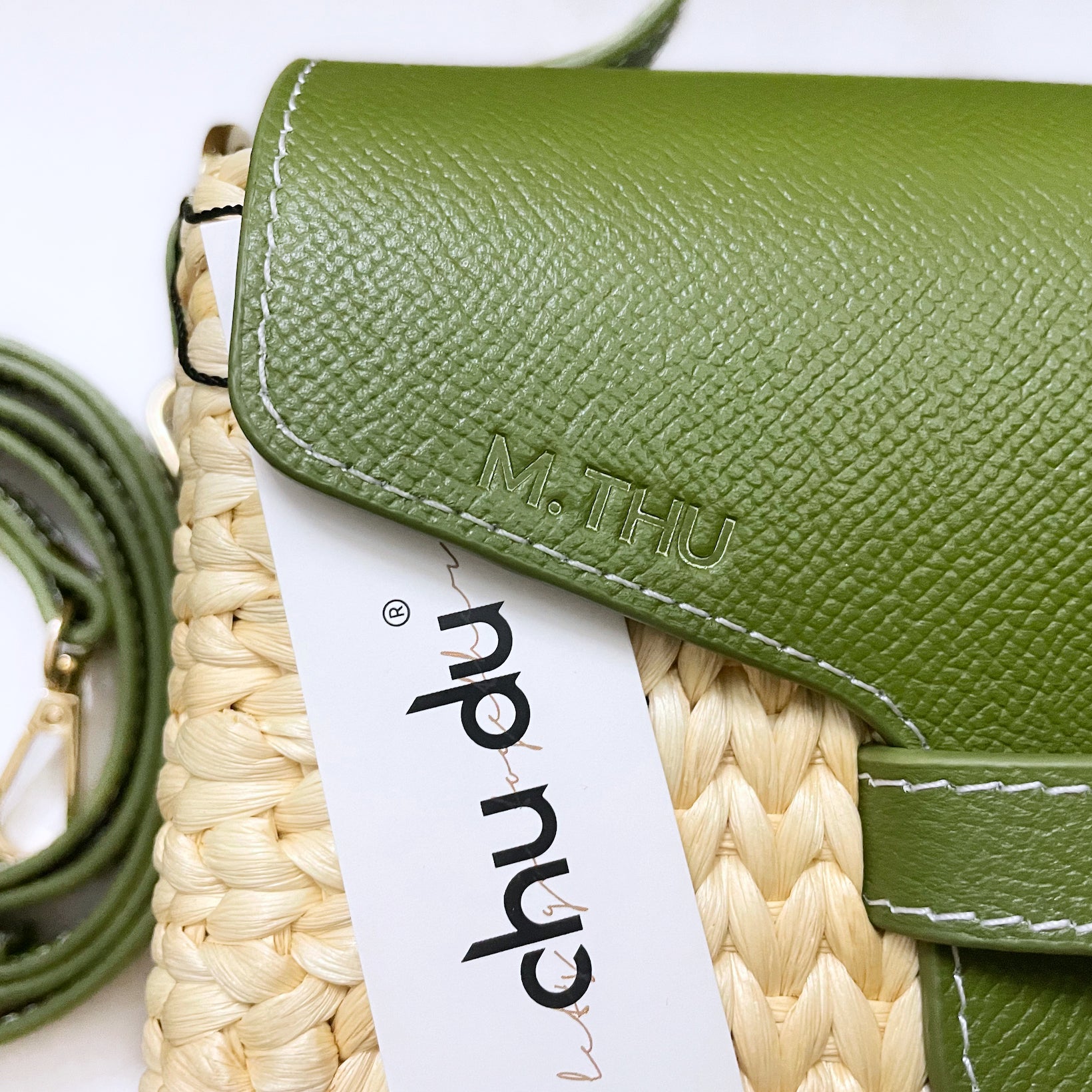 Eco-Friendly Hyacinth Tote – Handmade Straw Bag with Leather Handle | Unique Gift for Her | Small Little Joy