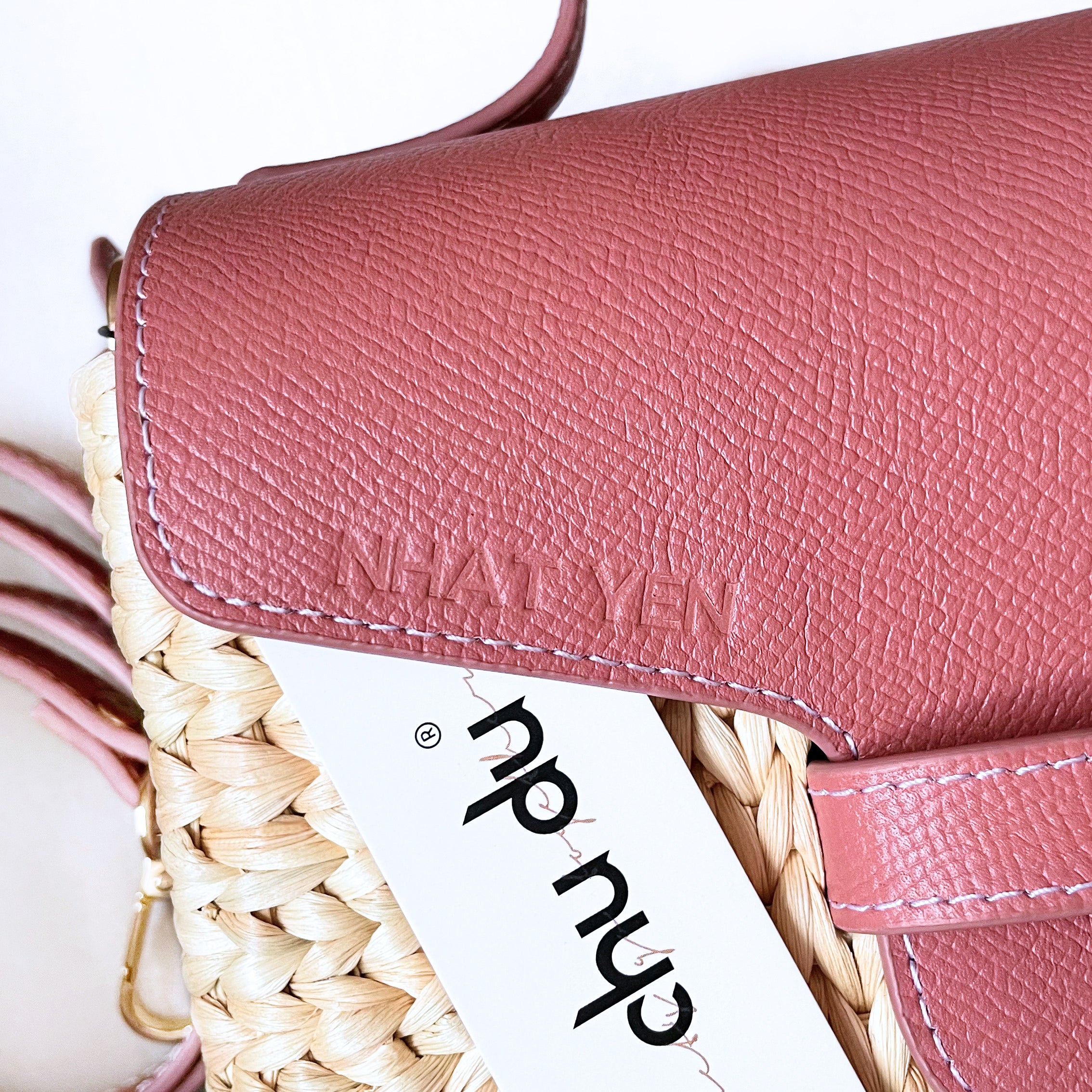 Eco-Friendly Hyacinth Tote – Handmade Straw Bag with Leather Handle | Unique Gift for Her | Small Little Joy