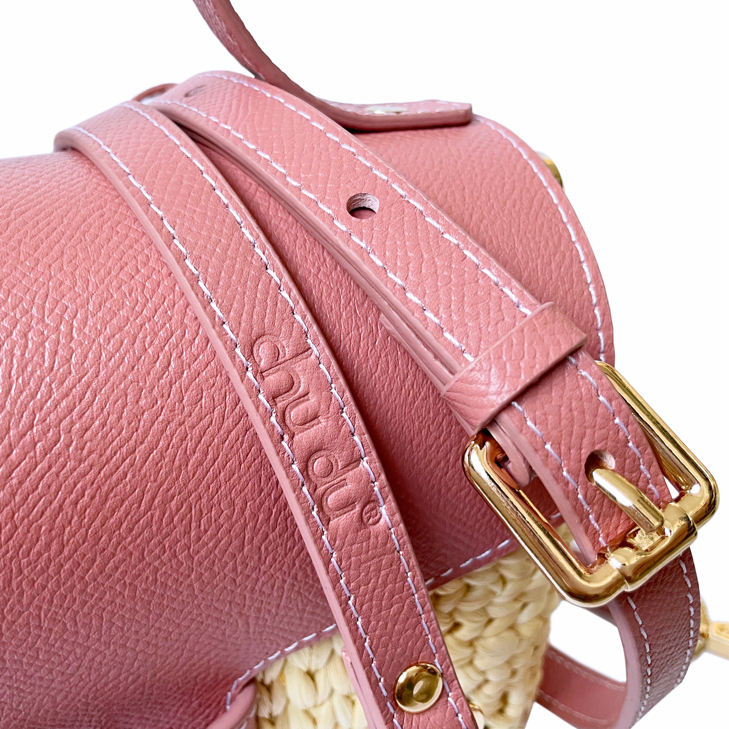 Eco-Friendly Hyacinth Tote – Handmade Straw Bag with Leather Handle | Unique Gift for Her | Small Little Joy