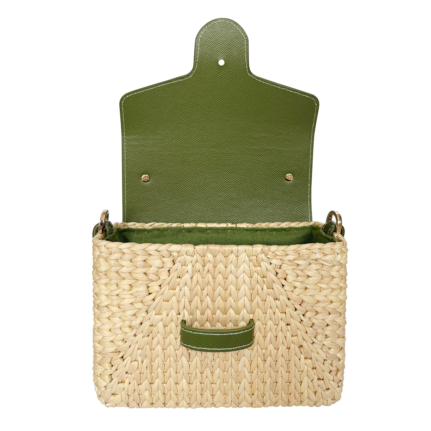 Eco-Friendly Hyacinth Tote – Handmade Straw Bag with Leather Handle | Unique Gift for Her | Small Little Joy