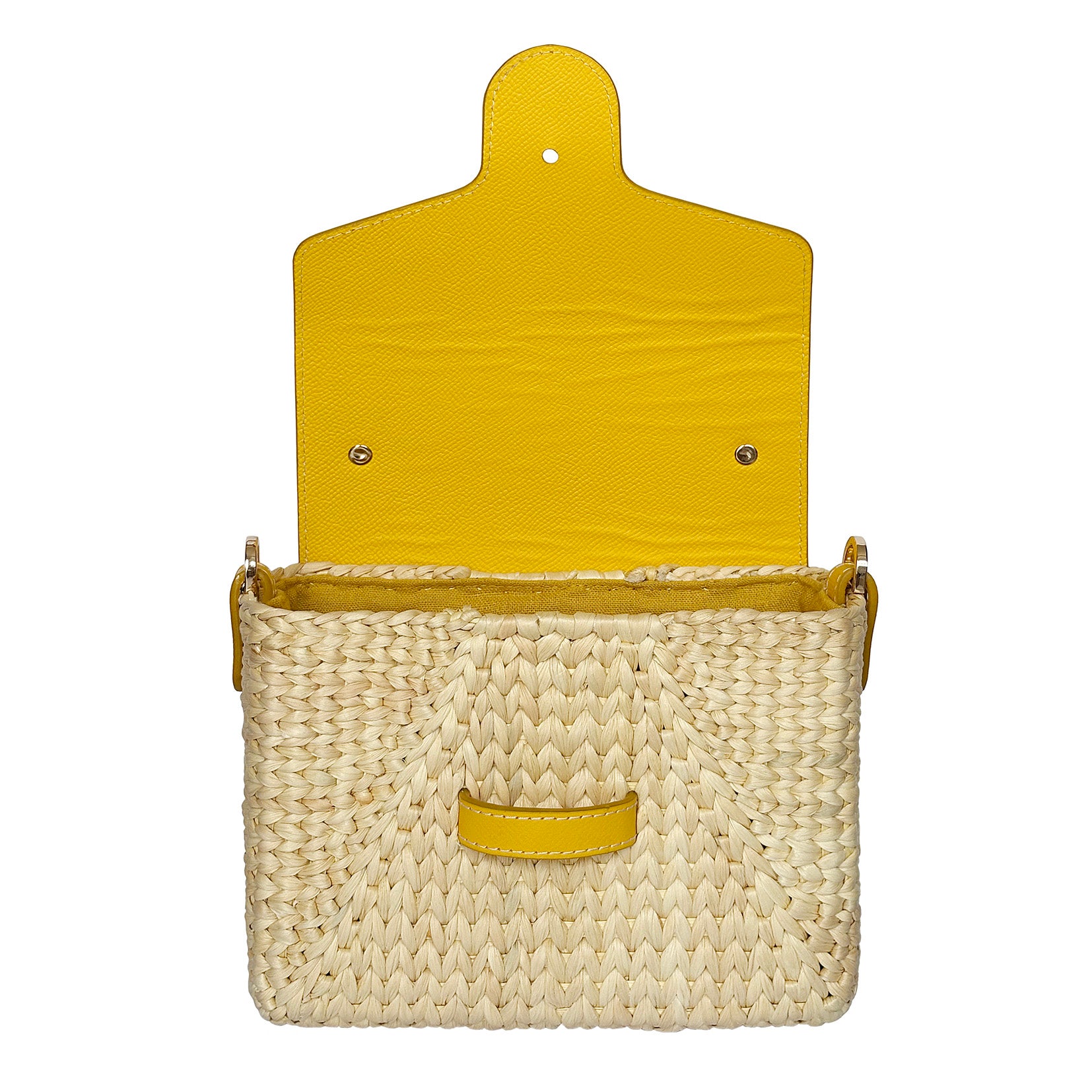 Eco-Friendly Hyacinth Tote – Handmade Straw Bag with Leather Handle | Unique Gift for Her | Small Little Joy