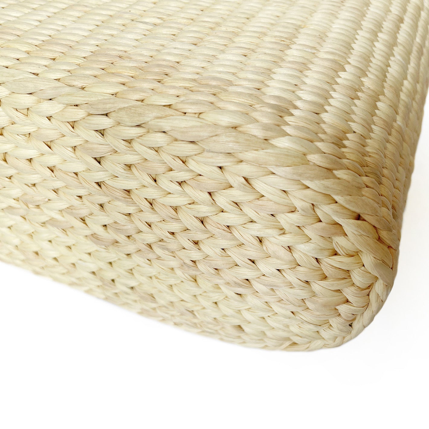 Handmade Square Basket Bag – Sustainable Water Hyacinth Shoulder With Cowhide Leather Strap For Women