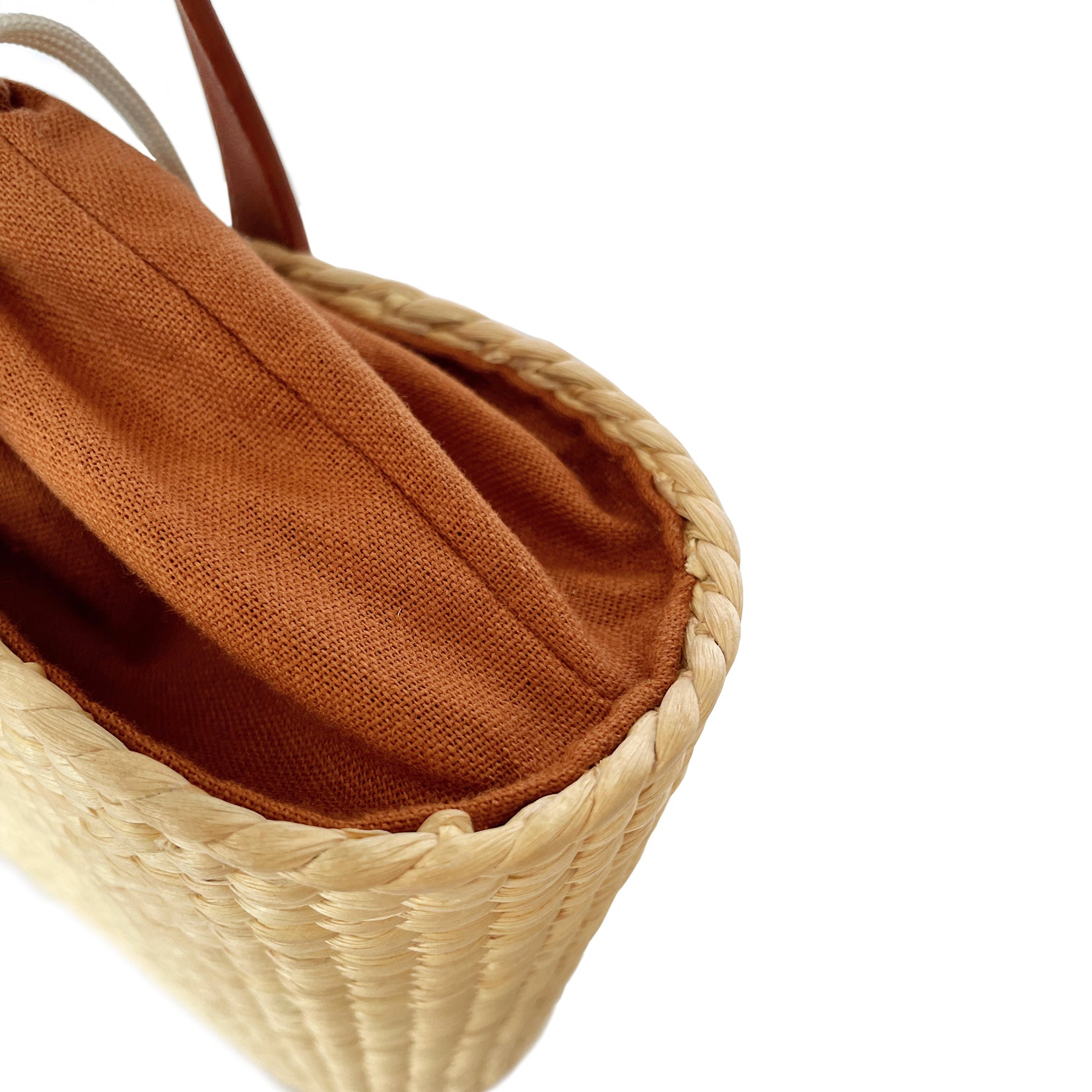 Handmade Square Basket Bag – Sustainable Water Hyacinth Shoulder With Cowhide Leather Strap For Women