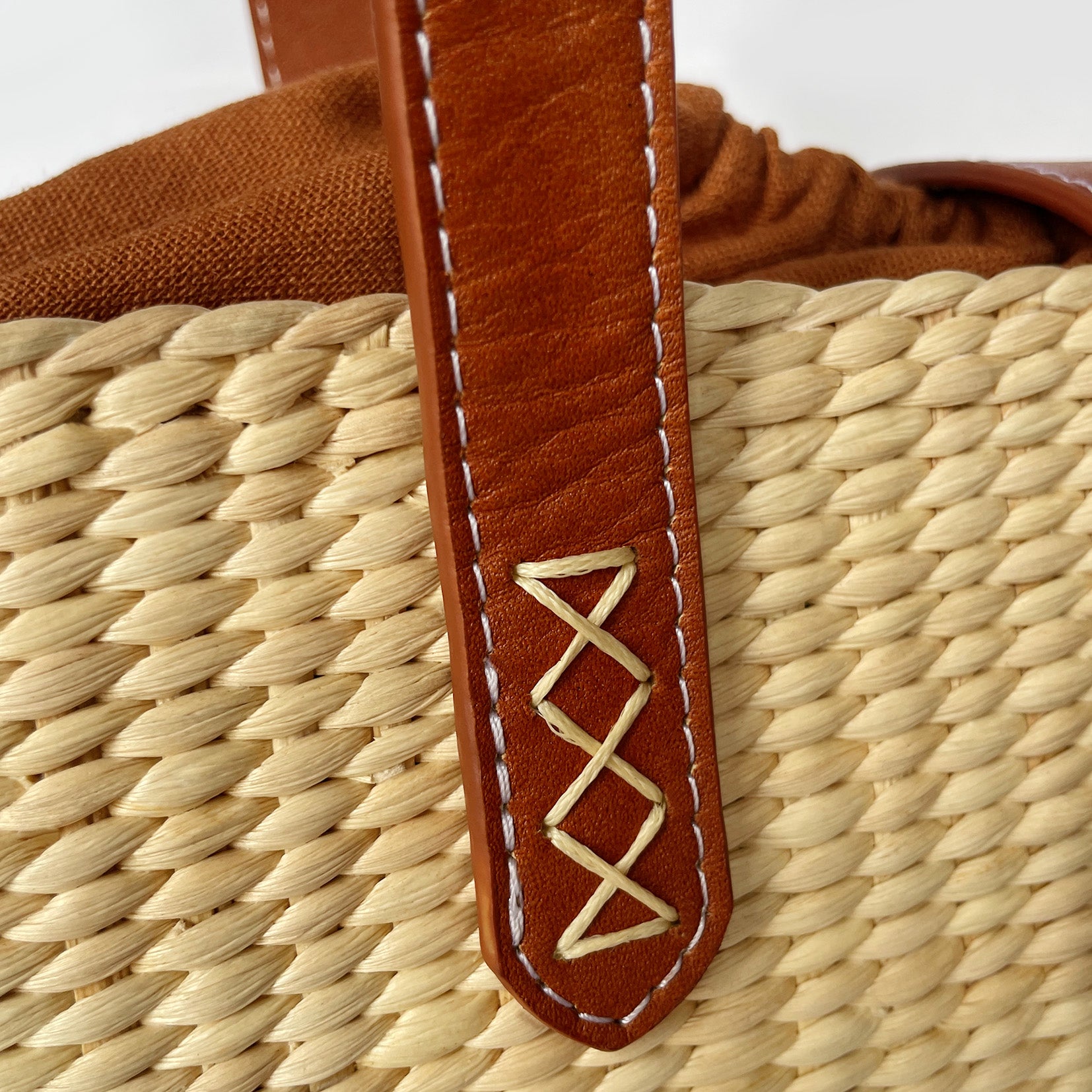 Handmade Square Basket Bag – Sustainable Water Hyacinth Shoulder With Cowhide Leather Strap For Women
