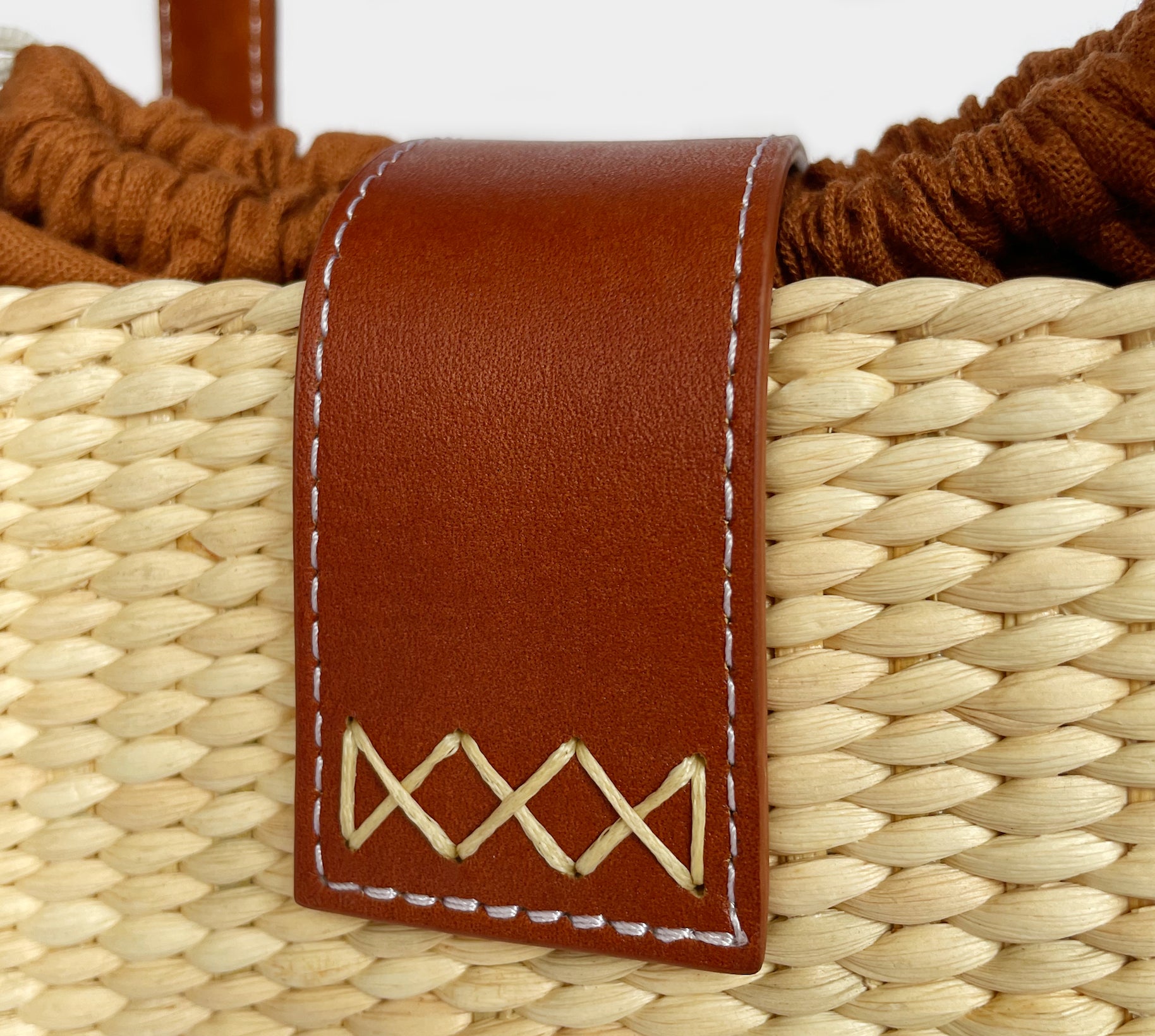 Handmade Square Basket Bag – Sustainable Water Hyacinth Shoulder With Cowhide Leather Strap For Women