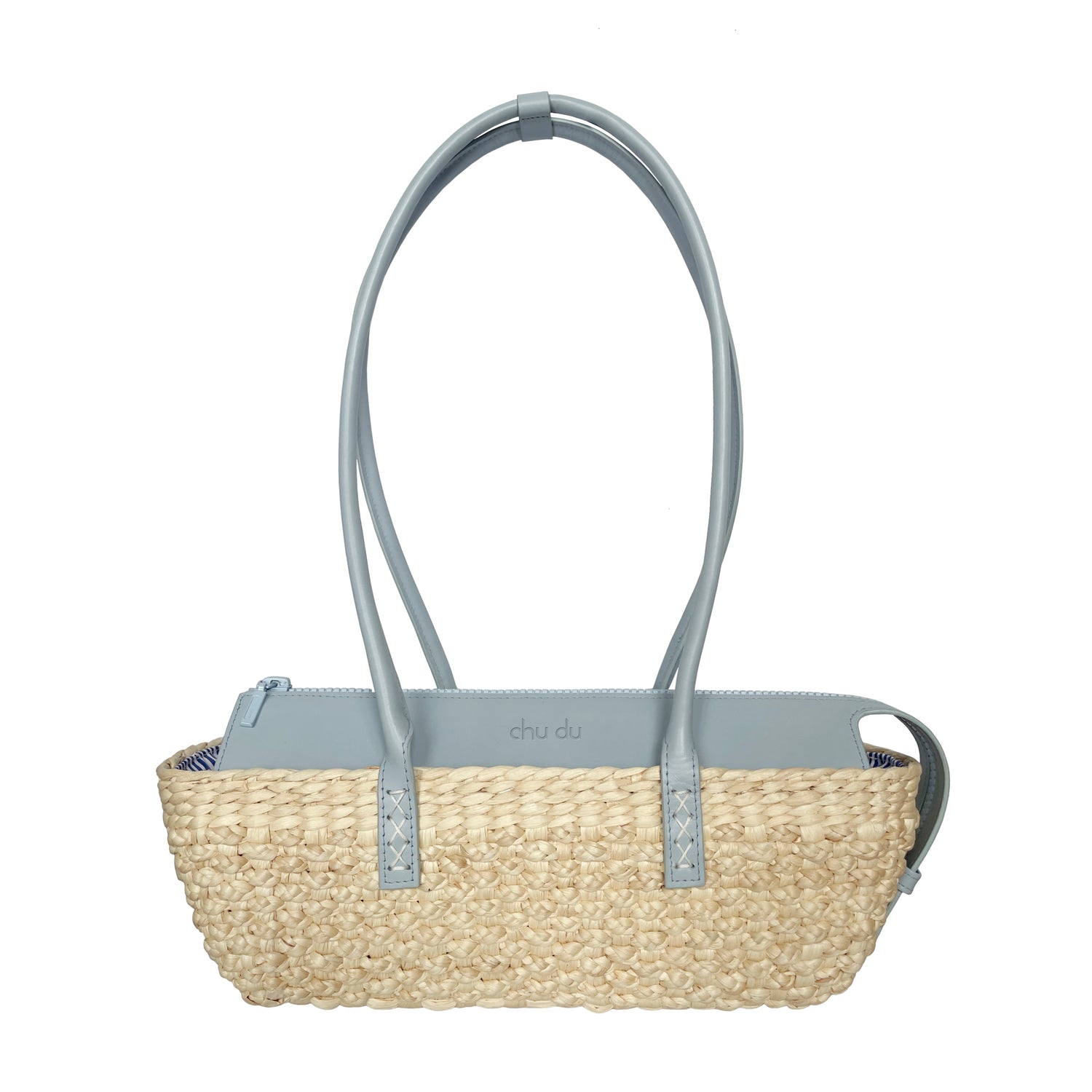 Handmade Rock Bag – Sustainable Water Hyacinth Shoulder With Cowhide Leather Strap For Women