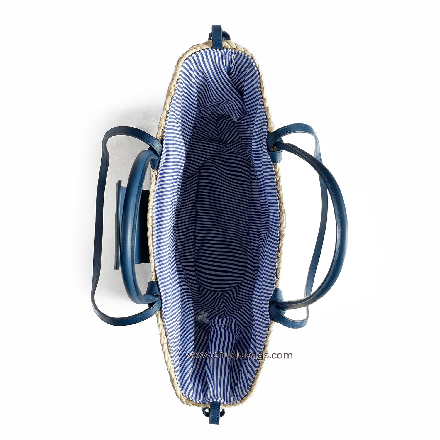 Handmade Cala Bag – Sustainable Water Hyacinth Shoulder With Cowhide Leather Strap For Women