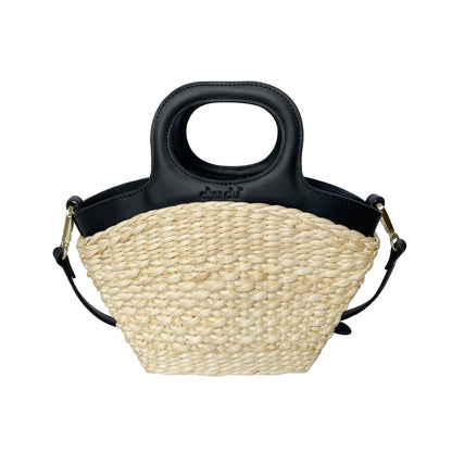 Handmade Isla Bag – Sustainable Water Hyacinth Shoulder With Cowhide Leather Strap For Women
