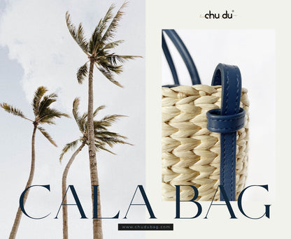 Handmade Cala Bag – Sustainable Water Hyacinth Shoulder With Cowhide Leather Strap For Women