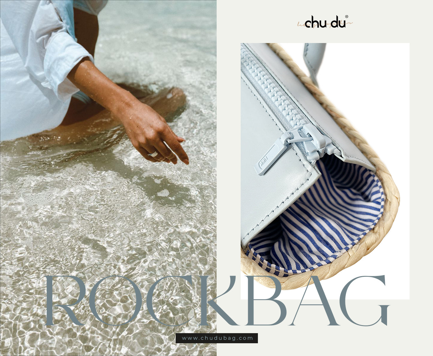 Handmade Rock Bag – Sustainable Water Hyacinth Shoulder With Cowhide Leather Strap For Women