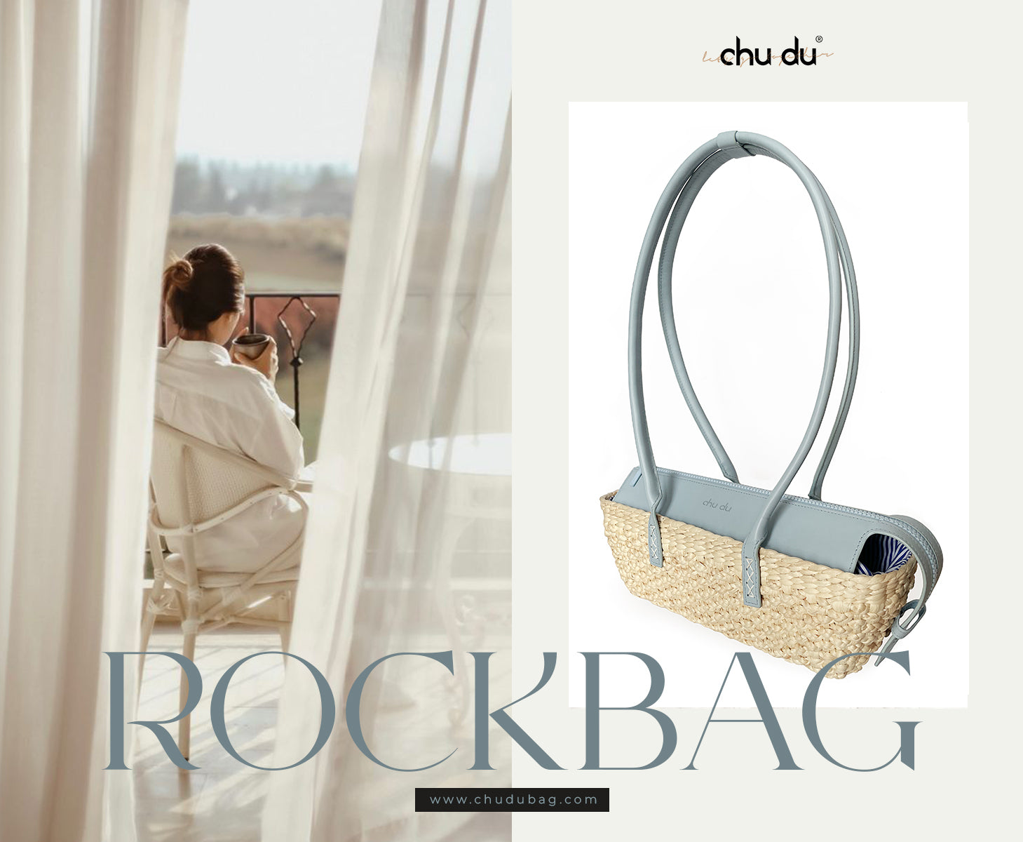 Handmade Rock Bag – Sustainable Water Hyacinth Shoulder With Cowhide Leather Strap For Women